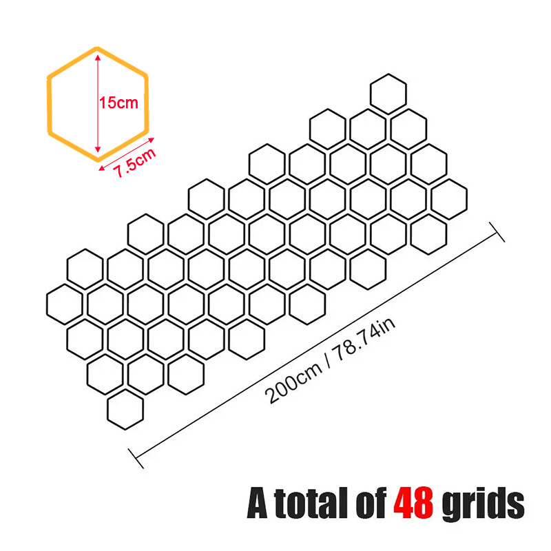 Universal Car Graphics Honeycomb Open Style Uzlīme Auto Graphics Honeycomb Decor Tuning Auto sānu Uzlīme BMW Benz Audi