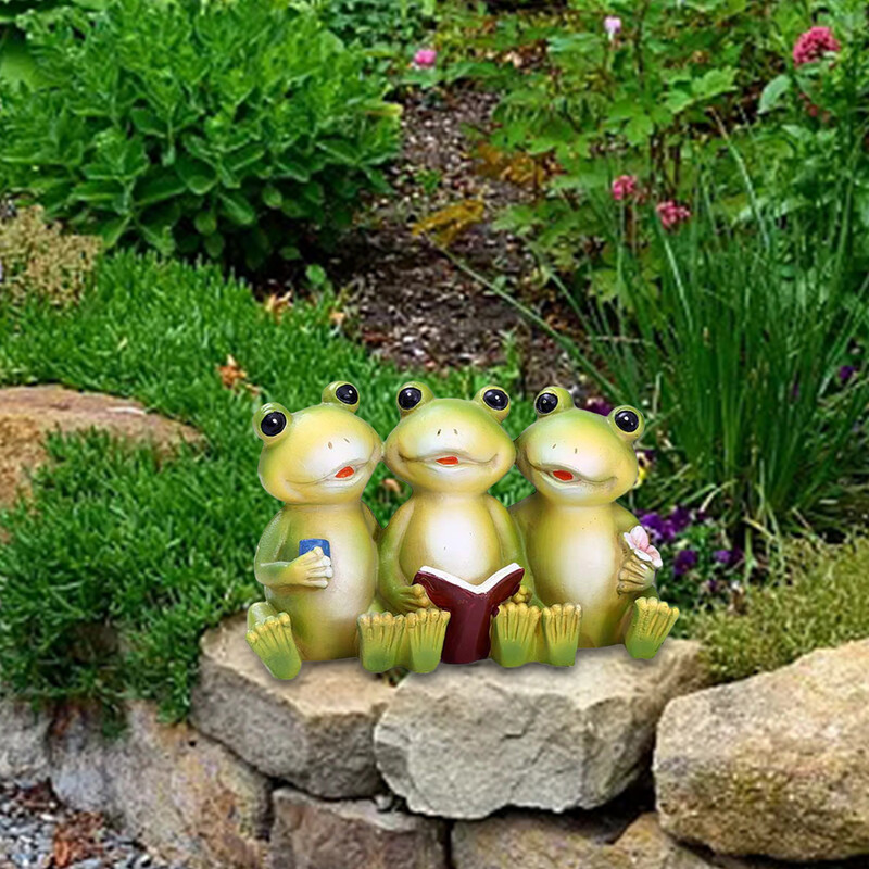 Vardes statuja sveķu radošā karikatūra dārza statuja dekoratīva figūriņa darbvirsmas ornaments plaukta pagalmam iekštelpu skapja zālienam