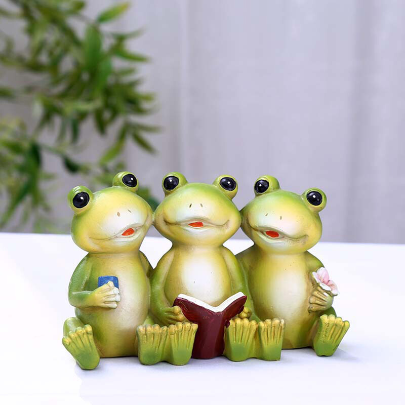 Vardes statuja sveķu radošā karikatūra dārza statuja dekoratīva figūriņa darbvirsmas ornaments plaukta pagalmam iekštelpu skapja zālienam