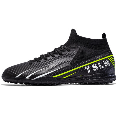 Unisex-Cleats futbola apavi lielam zēnam Fg/ag Futbola apavi ar augstu smailēm jaunatnes profesionāliem treniņiem ar zālienu iekštelpu potītei