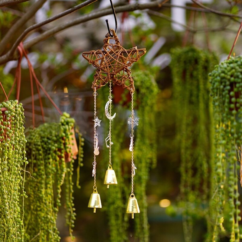 Vanjska vrata Krug vinove loze Vještičja zvona Vjetrena zvona Kreativna Zvjezdana Mjesečeva Glazba Vjetrozvona Retro Zvjezdica Vjetrena zvona Viseća dekoracija