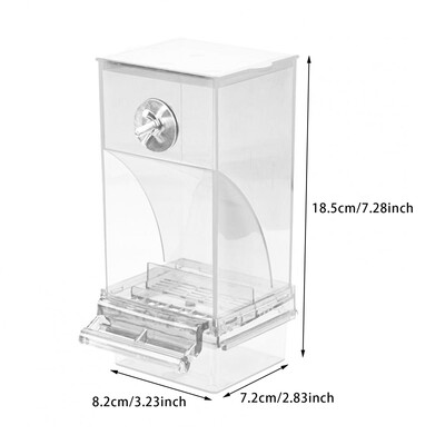 Akrila netīrs putnu barotavas Automātiskais papagaiļu barotavas dzērājs pārtikas konteiners asari viļņveidīgajiem papagaiļiem putnu būru piederumi