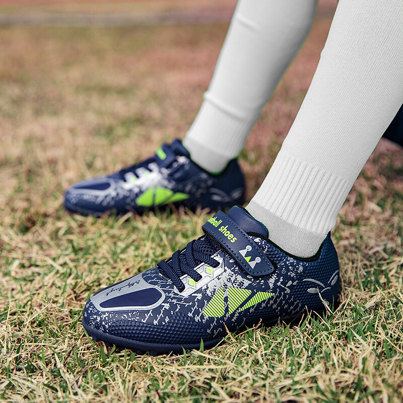 Izmērs 28-39 Bērnu Futbola Apavi Dzelteni Futbola Zābaki Zēnu Meiteņu Trenažieri Sporta apavi Bērnu Futbola Apavi Treniņu Futsal Sporta Apavi