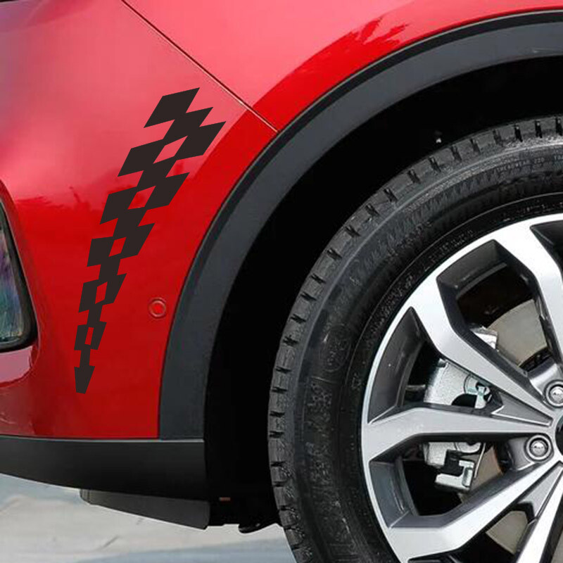 2P naljepnice za automobile Checker Zastava F1 Racing JDM Reflektirajuća dekoracija za ogrebotine Krilo Branik Retrovizori Branik Motocikli D2