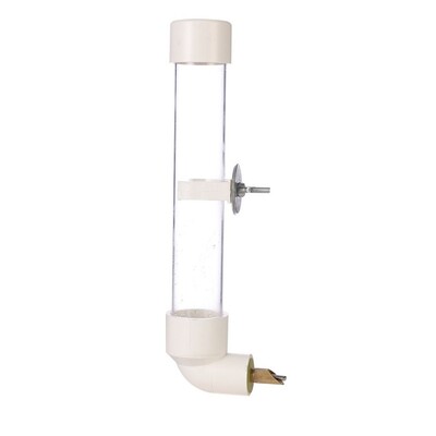 Metāla/akrila/plastmasas automātiskā putnu ūdens padeve 130 ml sienas papagailis dzeramā strūklaka, kožu adata, caurspīdīga