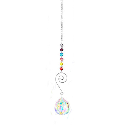 1 ΤΕΜ. ΑΒ Κρυστάλλινη Μπάλα Suncatcher Κρεμαστά Κρυστάλλινα Suncatcher Prisms Κρεμαστό Rainbow Maker για Παράθυρο Διακόσμηση κήπου γραφείου σπιτιού