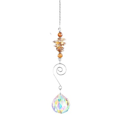 1 ΤΕΜ. ΑΒ Κρυστάλλινη Μπάλα Suncatcher Κρεμαστά Κρυστάλλινα Suncatcher Prisms Κρεμαστό Rainbow Maker για Παράθυρο Διακόσμηση κήπου γραφείου σπιτιού