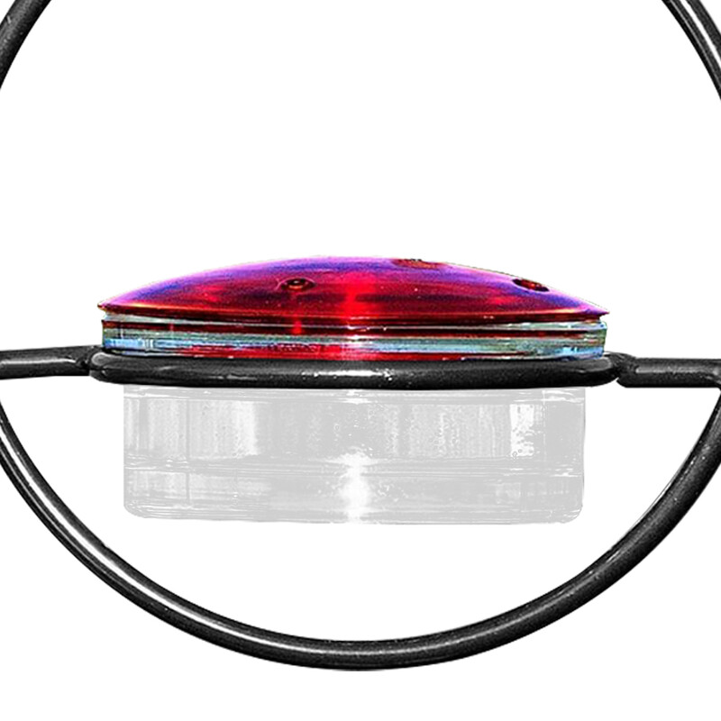 Piekarināms kolibri barotavas apļveida mājdzīvnieku putnu ūdens dzērājs skudru bišu izturīgs āra pagalma iekšpagalma dārza pagalma logu dekorēšanai