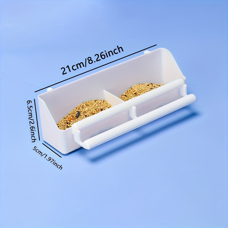 1kom prijenosna hranilica za ptice s dvostrukom rešetkom, viseća posuda za hranu za ptice i vodu za kavez za ptice