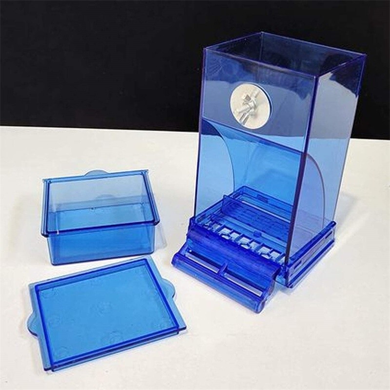 Hranilica za ptice Automatska hranilica za papige Posuda za piće od akrilnih sjemenki Dodaci za male i srednje kaveze za papige