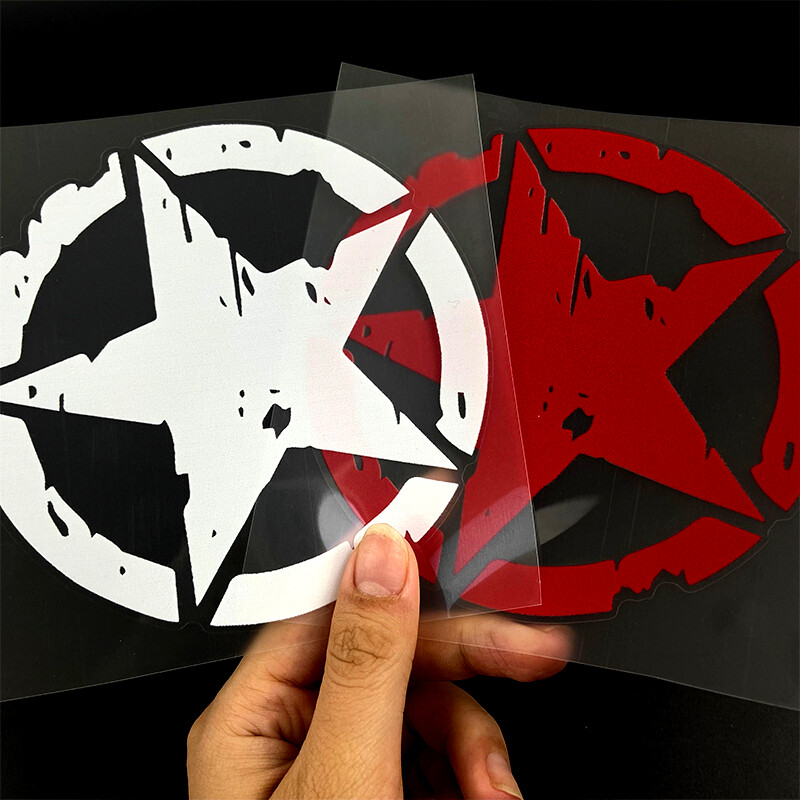 1PC Naljepnice za motocikl s petokrakom Zvijezda Vodootporni Spremnik goriva za motocikle Blatobran Obloga kacige Dekor Motocross Logo Vinilne naljepnice