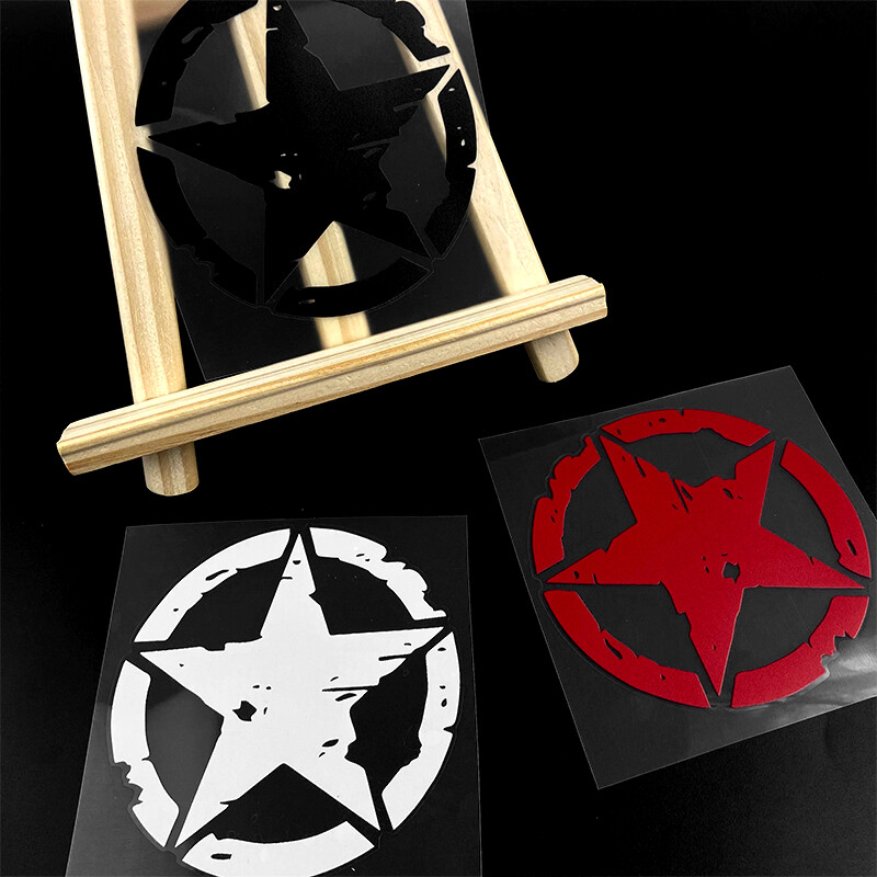 1PC Naljepnice za motocikl s petokrakom Zvijezda Vodootporni Spremnik goriva za motocikle Blatobran Obloga kacige Dekor Motocross Logo Vinilne naljepnice