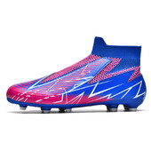 Uzvelkami futbola zābaki Vīriešu futbola apavi Augstas skavas Pretslīdes zāle Treniņu futbola apavi pusaudžiem īpaši vieglas kedas