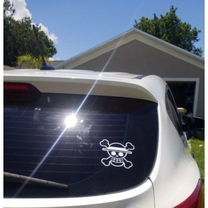 1PC Anime slamnati šešir Gusarski JDM Auto naljepnice za Auto prozore Branik Bočna karoserija Prtljažnik Vodootporne vinilne naljepnice Dekoracija motocikla