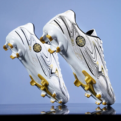 Elpojoši futbola apavi Vīriešu futbola zābaki ar gariem vārpstiem Sieviešu bērnu jaunatnes sporta bumbu apavi sacensību treniņu apavi