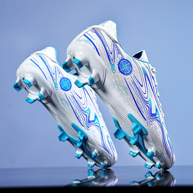 Elpojoši futbola apavi Vīriešu futbola zābaki ar gariem vārpstiem Sieviešu bērnu jaunatnes sporta bumbu apavi sacensību treniņu apavi