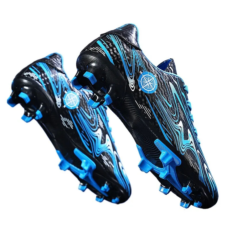 Elpojoši futbola apavi Vīriešu futbola zābaki ar gariem vārpstiem Sieviešu bērnu jaunatnes sporta bumbu apavi sacensību treniņu apavi
