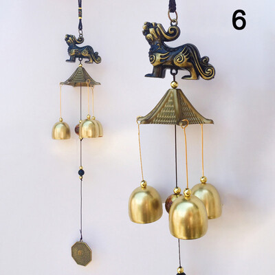 Αντίκα Wind Chime Χάλκινη αυλή Κήπος Διακόσμηση υπαίθριου καθιστικού Μεταλλική ανεμοσυντήρηση