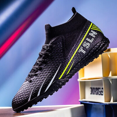 Vīriešu futbola apavi TF/FG Futbola zābaki ar augstu potīti Īpaši viegli, neslīdoši ar augstu augšpusi, ērti āra treniņu apavi Drop Shipping