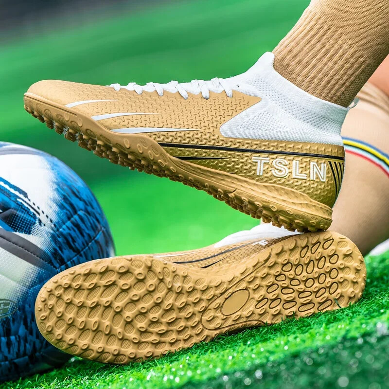 Vīriešu futbola apavi TF/FG Futbola zābaki ar augstu potīti Īpaši viegli, neslīdoši ar augstu augšpusi, ērti āra treniņu apavi Drop Shipping