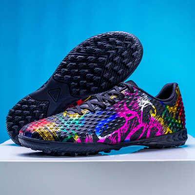 Oriģinālie futbola zābaki zāliena treniņu laukums mākslīgā zāle TF/FG futbola apavi ar piecām pusēm Bērnu futbola apavi bērniem