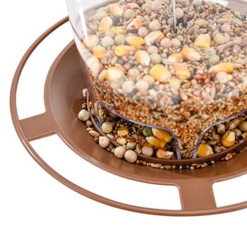 Bird Feeders Outdoors Hanging Squirrel Proof Easy Clean and Fill Ρυθμιζόμενος τροφοδότης Δοχείο πολλαπλών οπών Δοχείο τροφίμων