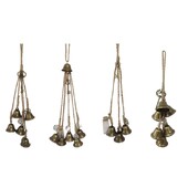 Κομψό Witch Iron Wind Chimes Διακόσμηση εξωτερικού κήπου Κρεμάστε μενταγιόν καμπάνες