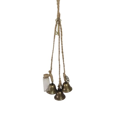 Κομψό Witch Iron Wind Chimes Διακόσμηση εξωτερικού κήπου Κρεμάστε μενταγιόν καμπάνες
