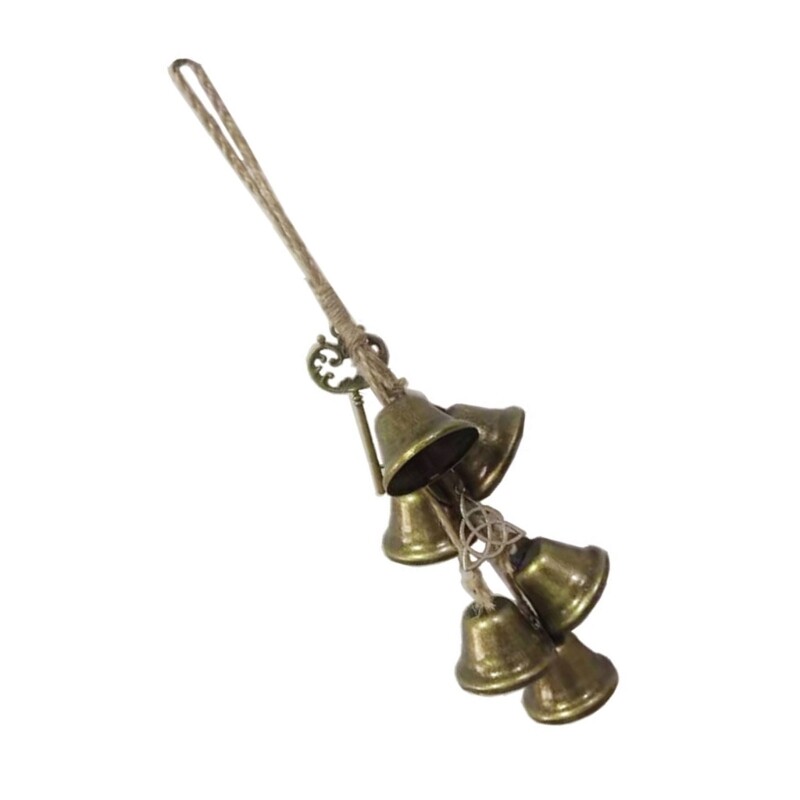 Κομψό Witch Iron Wind Chimes Διακόσμηση εξωτερικού κήπου Κρεμάστε μενταγιόν καμπάνες