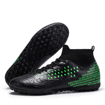 Profesionāli sporta futbola apavi Tf nolauztiem nagiem pieaugušajiem ar augstu nodilumu izturīgiem treniņu apaviem Izturīgi neslīdoši futbola apavi