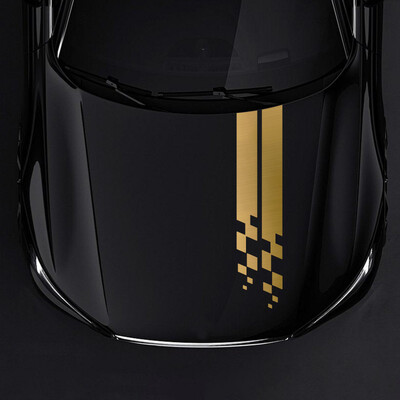 2GAB Universāls pārsegs Sporta garas svītras rūtainas auto uzlīmes Auto vāks Skrāpējumi Vinila ūdensnecaurlaidīgas uzlīmes Tuning auto aksesuāri