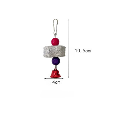 Ziedveida putna molāra rotaļlieta papagaiļa slīpēšanas akmens putnu būris rotaļlieta papagailis šinšillas vāveres rotaļlieta putnu būra aksesuāri