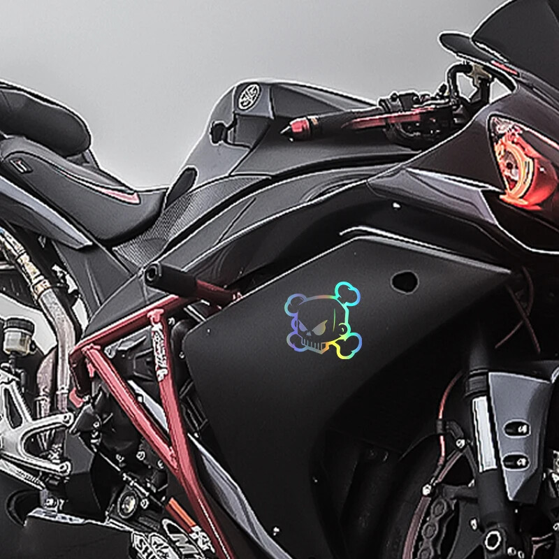 G211 1515CM dusmīga multfilmas varoņa iemiesojuma Kena Bloka galvaskausa personības automašīnas uzlīmes logu virsbūves dekorēšanai