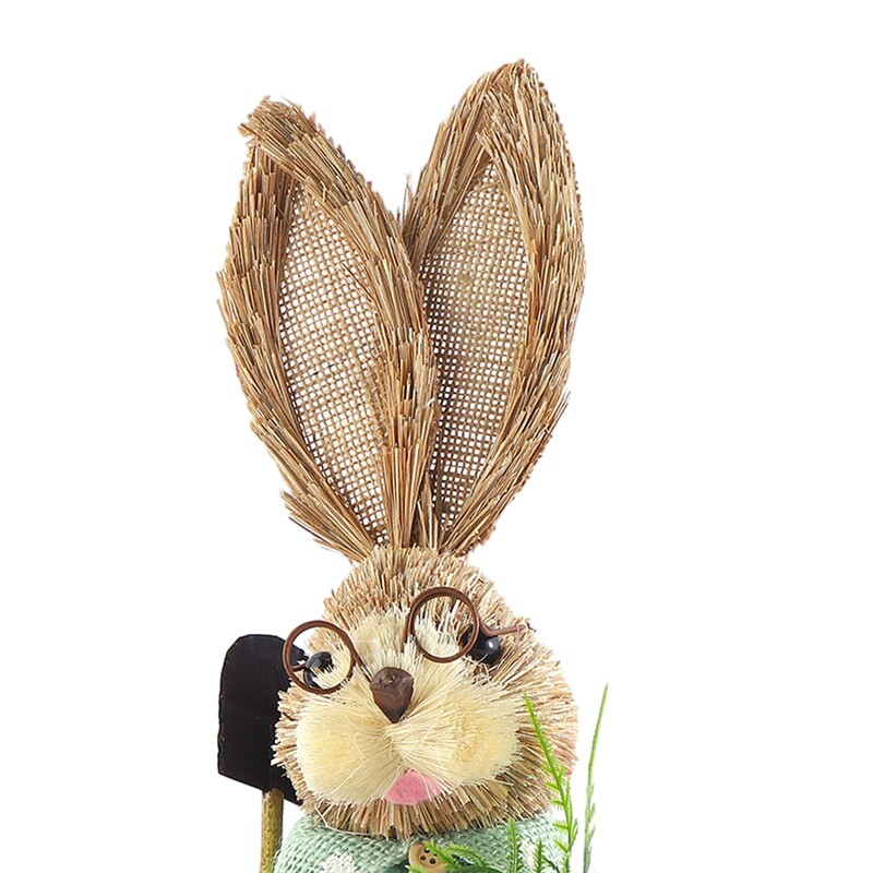 Figurica zeca Uskrsni dar Slatka skulptura zeca Statua životinje Vrtni ukras za vanjsko dvorište Spavaća soba Balkon