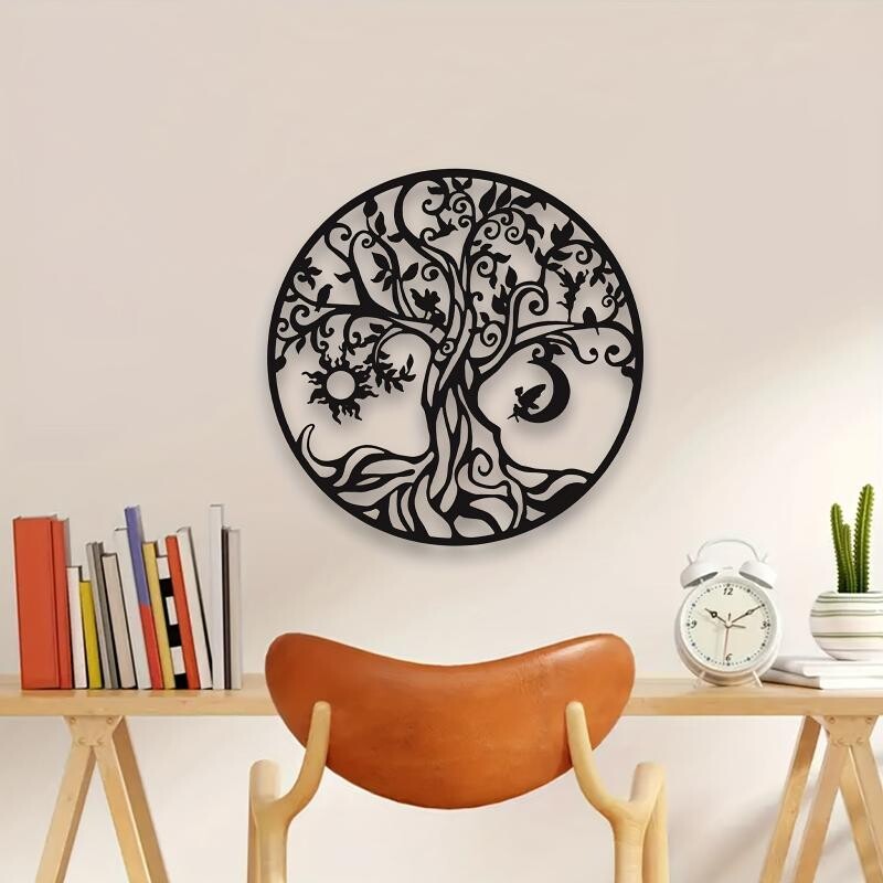 Fém kézművesség, vasfaldíszítés, kültéri kerti faldekoráció, beltéri nappali dekoráció, esztétikus falfestmények