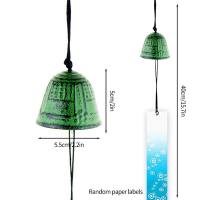 Ιαπωνικό στυλ Wind Chime Μεταλλικό Wind Bell Αυλή Διακόσμηση κήπου Δωματίου Κρεμαστό στολίδι Κρεμαστό εξωτερικού χώρου Τοπίο Wind Music