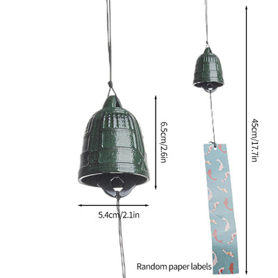 Ιαπωνικό στυλ Wind Chime Μεταλλικό Wind Bell Αυλή Διακόσμηση κήπου Δωματίου Κρεμαστό στολίδι Κρεμαστό εξωτερικού χώρου Τοπίο Wind Music