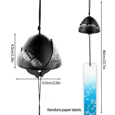 Ιαπωνικό στυλ Wind Chime Μεταλλικό Wind Bell Αυλή Διακόσμηση κήπου Δωματίου Κρεμαστό στολίδι Κρεμαστό εξωτερικού χώρου Τοπίο Wind Music