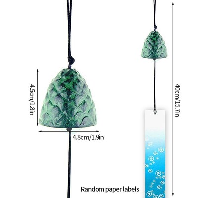 Ιαπωνικό στυλ Wind Chime Μεταλλικό Wind Bell Αυλή Διακόσμηση κήπου Δωματίου Κρεμαστό στολίδι Κρεμαστό εξωτερικού χώρου Τοπίο Wind Music