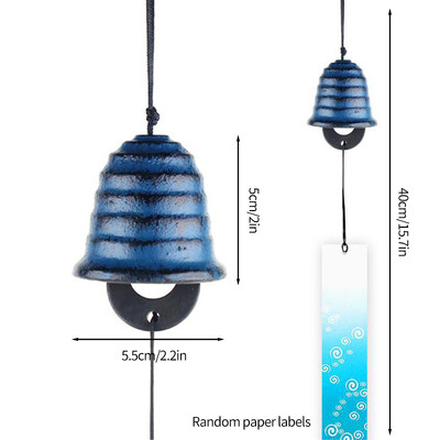 Ιαπωνικό στυλ Wind Chime Μεταλλικό Wind Bell Αυλή Διακόσμηση κήπου Δωματίου Κρεμαστό στολίδι Κρεμαστό εξωτερικού χώρου Τοπίο Wind Music