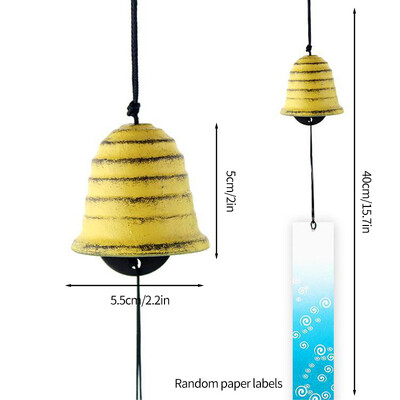 Ιαπωνικό στυλ Wind Chime Μεταλλικό Wind Bell Αυλή Διακόσμηση κήπου Δωματίου Κρεμαστό στολίδι Κρεμαστό εξωτερικού χώρου Τοπίο Wind Music