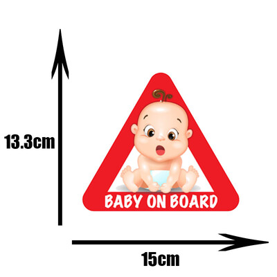 LYKX Baby on Board PVC automašīnu uzlīmes Tuning karikatūra logu PVC uzlīmes Automašīnu dekorēšana personalizēta bumbas ornaments