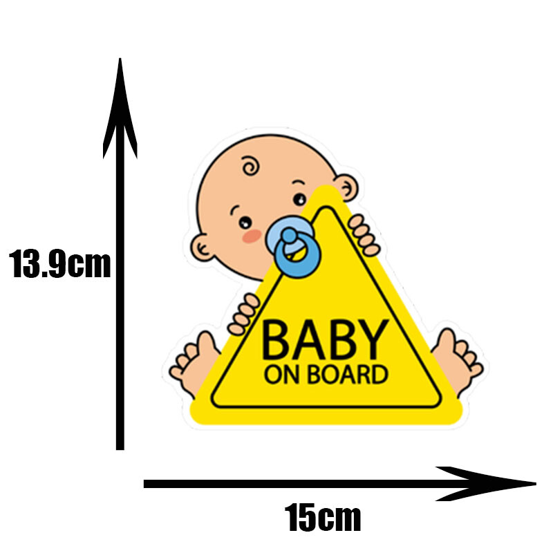 LYKX Baby on Board PVC automašīnu uzlīmes Tuning karikatūra logu PVC uzlīmes Automašīnu dekorēšana personalizēta bumbas ornaments
