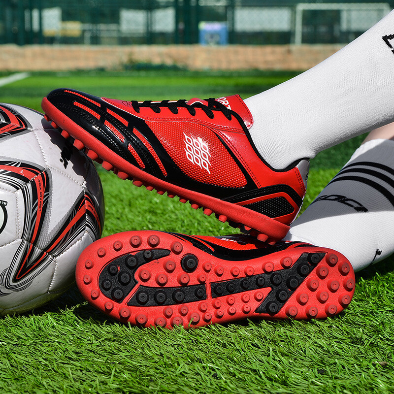 Futbola apavi Vīriešu zābaciņi Futbola zābaki Modes Firmas Slīdēšanas Kniedes Pretslīdes Zēnu kedas Oriģinālās Āra Treniņu trenažieri