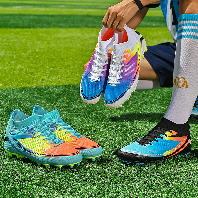 Νέα ανδρικά παπούτσια ποδοσφαίρου ενηλίκων TF/FG Επαγγελματικά αντιολισθητικά γυναικεία μποτάκια ποδοσφαίρου Παιδικά υπαίθρια αθλητικά παπούτσια ποδοσφαίρου υψηλής ποιότητας