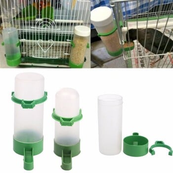 4 τμχ Pet Birds Drinker Feeder Dispenser Food Parrot Parakeet Automatic Drinking Fountain Water Cups Bottle Bowls Feeder Supplies