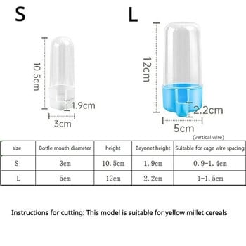 Pet Bird Water Feeder Parrot Water Dispenser Bird Cage Suspended Automatic Water Dispenser Τροφοδότες πουλιών