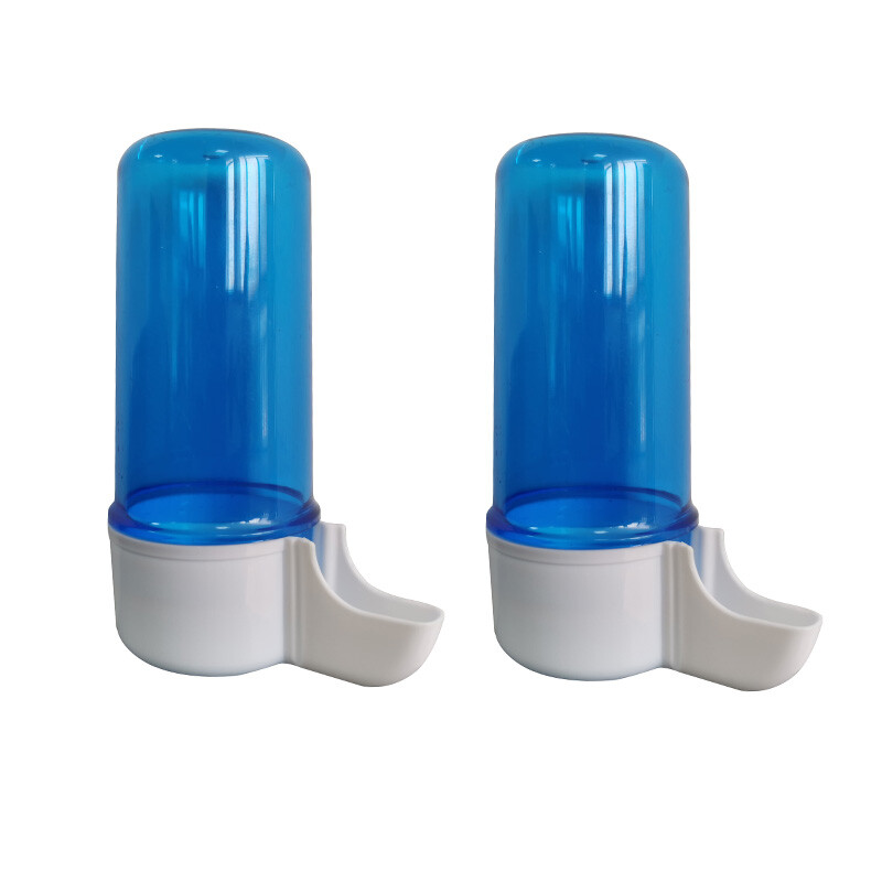 Daļēji automātisks papagaiļu dzērājs papagaiļu barošanas kaste putnu būrī dzirksts caurspīdīgs zils papagaiļu putnu būris dzirdinātājs 120ml 1 gab.