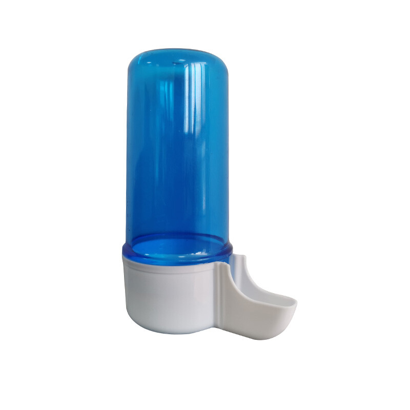 Daļēji automātisks papagaiļu dzērājs papagaiļu barošanas kaste putnu būrī dzirksts caurspīdīgs zils papagaiļu putnu būris dzirdinātājs 120ml 1 gab.