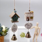 Wind Chimes Διακόσμηση Σπιτιού Πουλί Σπίτι Κλουβί Καθημερινές ανάγκες Μωρό Παιδιά Δώρο Ποιμενικό Κρεμαστό Οικιακό Στολίδι Κήπου Νέο